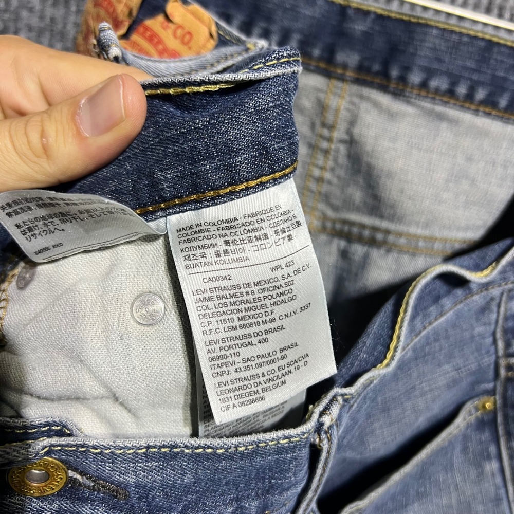 Levis 569 Loose Straight Jeans Mens 40x32 Blue Denim Baggy Distressed Casual - Picture 11 of 12